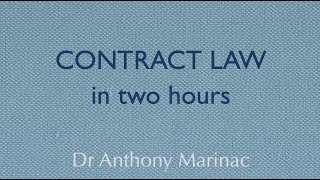 Contract Law in Two Hours [upl. by Seely338]