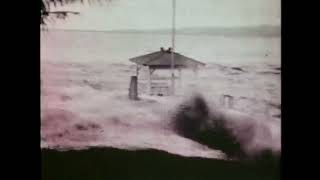 Tsunami hits Hilo Hawaii April 1 1946 All Footage [upl. by Adnik157]