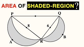 Olympiad Mathematics  Can You Find Area Of Shaded Region  Simple Explanation  math maths [upl. by Aiva]