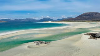 Seilebost and Luskentyre the Isle of Harris Beaches  DJI AIR3 4K [upl. by Zea]