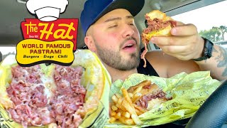 FAT PASTRAMi SANDWICH  THE HAT MUKBANG [upl. by Flor]