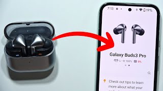 SAMSUNG Galaxy Buds 3 Pro Pair to Samsung Phone Set Up Tutorial [upl. by Arhna]