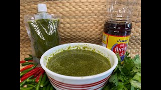 How To Make  Thai Green Chili Sauce anyhowcanlah [upl. by Aisya548]