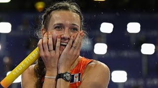 Femke Bol Lieke Klaver and Teammates after becoming Olympic Champions 🇨🇵🥇 [upl. by Sakhuja17]