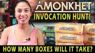 Amonkhet UNBOXING How many boxes will it take to find an Invocation Magic the Gathering [upl. by Fifine]