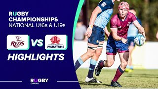 U19s Queensland Reds v NSW Waratahs Highlights  National Rugby Championship Round 1 [upl. by Warthman]