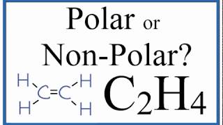 Is C2H4 Polar or Nonpolar Ethylene [upl. by Aved641]