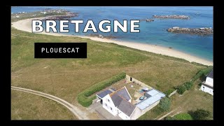 Bretagne Plouescat  location vue mer avec accès direct à la plage Vélos pour tous [upl. by Driskill]