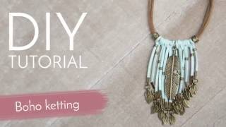 Sieraden maken met Kralenwinkel Online  Boho ketting maken [upl. by Haswell]