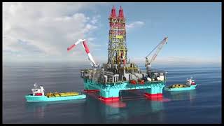 Maersk Drilling  Ultra deepwater semisubmersible rig  Maersk Developer [upl. by Hammond]