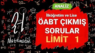 Limit 1 Çıkmış Sorular Çözümü  ÖABT Lise ve İlköğretim Matematik  2022 KPSS  Analiz [upl. by Runck]