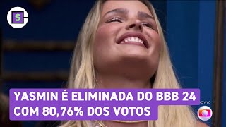 Yasmin é eliminada do BBB 24 com 8076 dos votos [upl. by Polito210]