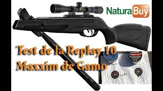 Test de la carabine à air Gamo Replay 10 Maxxim [upl. by Naasah]