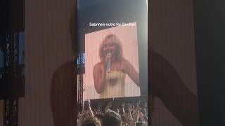 SABRINA CARPENTERS OUTRO at GOVBALLNYC [upl. by Deroo]