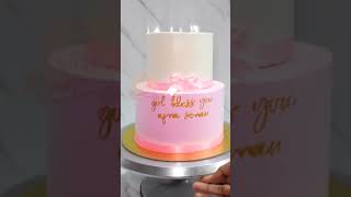 Simple Baptism Cake decoration  Classes on Tier cakes whatsapp 7824906687 [upl. by Eleonore]