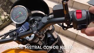 Installazione scarichi Mistral Short per Moto Guzzi V7 III Stone [upl. by Germain317]