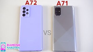 Samsung Galaxy A72 vs Galaxy A71 Speed Test and Camera Comparison [upl. by Emory]