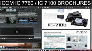 ICOM IC 7760  IC 7100 Colour Screen [upl. by Anirdna]