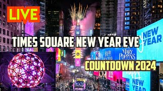 New York Live Times Square New Year Eve Countdown 2024 [upl. by Starlin]