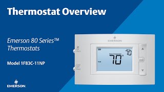 80 Series  1F83C11NP  Thermostat Overview [upl. by Veal]