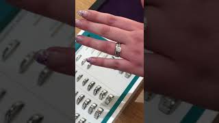 Wedding Ring Widths Shown on the Finger [upl. by Chaddie370]