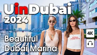 Dubai Live 247 🇦🇪 Beatiful Dubai Marina  4K  Walking Tour [upl. by Suk]