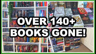 MASSIVE Book Unhaul  Decluttering My Entire Book Collection [upl. by Yllatan]