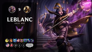 LeBlanc Mid vs Akshan  NA Master Patch 142 [upl. by Yearwood]