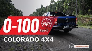 2019 Holden Colorado LTZ auto 0100kmh amp engine sound [upl. by Ahidam]