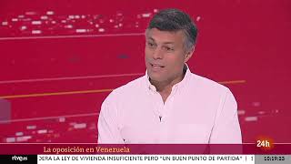 Entrevista a Leopoldo López en Canal 24hrs de RTVE [upl. by Nnaoj]