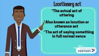 locutionary actillucutionary act and perlocutionary act [upl. by Jamaal515]