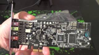 Asus XONAR DGX PCIE sound card unboxing amp review with mic quality test [upl. by Nollid]