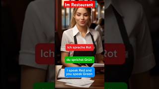 Sprechen  How to order in Restaurant A conversation in a Restaurant deutsch [upl. by Ardied]