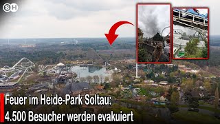 Feuer im HeidePark Soltau 4500 Besucher werden evakuiert germany  SH News German [upl. by Flanagan]