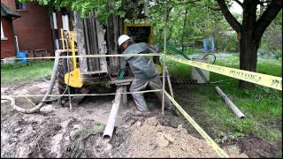 Geothermal Install  Waterloo house  Part 1 [upl. by Nonnaer846]