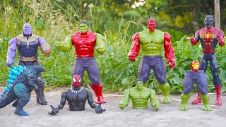 Giải Cứu Lắp Ráp Siêu Nhân Người Nhện Người Khổng Lồ XanhRed Hulk Đội Trưởng Mỹ Đại Chiến GODZILLA [upl. by Iras]