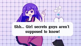 Girl Secrets Guys Arent Supposed to Know 🤫 girls secrets periodtalk [upl. by Eiddet727]