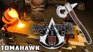 Casting Assassins Creed 3 Tomahawk Axe  Aluminum Casting  Thors Hammer Smashing The Sand [upl. by Adnaw]