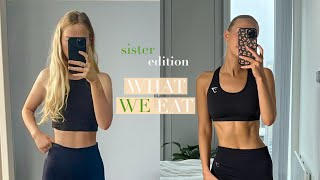 what we eat in a day sister edition  veganuary 2022  happy healthy habits  Sophie Adkins  uk [upl. by Ikir]