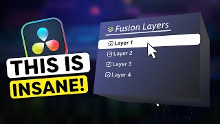 Use LAYERS Instead of nodes in Fusion Davinci Resolve [upl. by Esinehc]