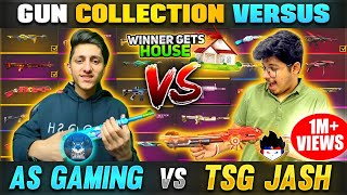 TSG Jash Vs As Gaming  Best amp Legendary Gun Skins Collection😱 Who is Best  Free Fire Collection [upl. by Raney]