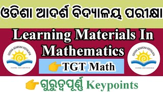 Learning materials in mathematicsoavs tgt mathematicsTheory discussionclass8Vidya Alaya [upl. by Imiaj769]