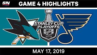 NHL Highlights  Sharks vs Blues Game 4 – May 17 2019 [upl. by Jennine]