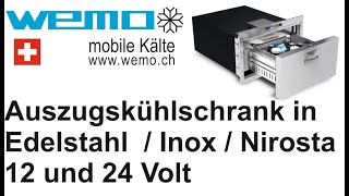 Auszugskühlschrank 12 Volt Vitrifrigo DW D30A D20A in Edelstahl INOX nirosta [upl. by Gilder]