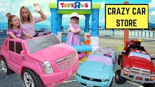 Addy Runs Errands at Mayas Pretend Drive Thru  Crazy Car Store [upl. by Fields]