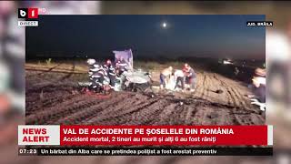 VAL DE ACCIDENTE PE ȘOSELELE DIN ROMÂNIAȘtiri B1TV9 sept 2024 [upl. by Ringo]