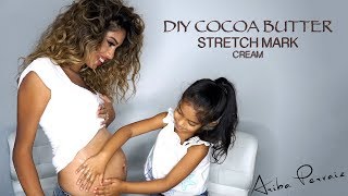 Cocoa Butter Stretch Mark Cream  DIY TUTORIAL  ARIBA PERVAIZ [upl. by Arno]