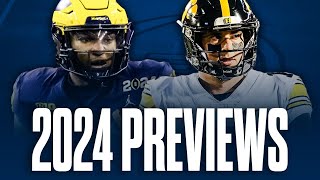 Michigan Football and Iowa Football 2024 Previews [upl. by Steinman]