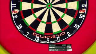 PDC Player Championships Finals 2014  First Round  Wright vs van de Pas [upl. by Firman501]