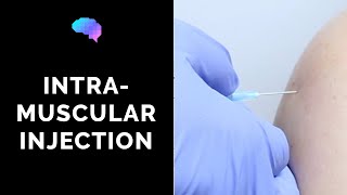 Intramuscular IM injection  OSCE Guide  UKMLA  CPSA [upl. by Orlena]